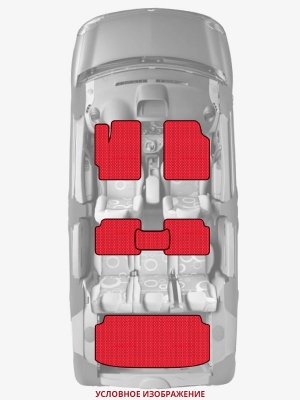 ЭВА коврики «Queen Lux» комплект для Honda Civic 5D (10G)